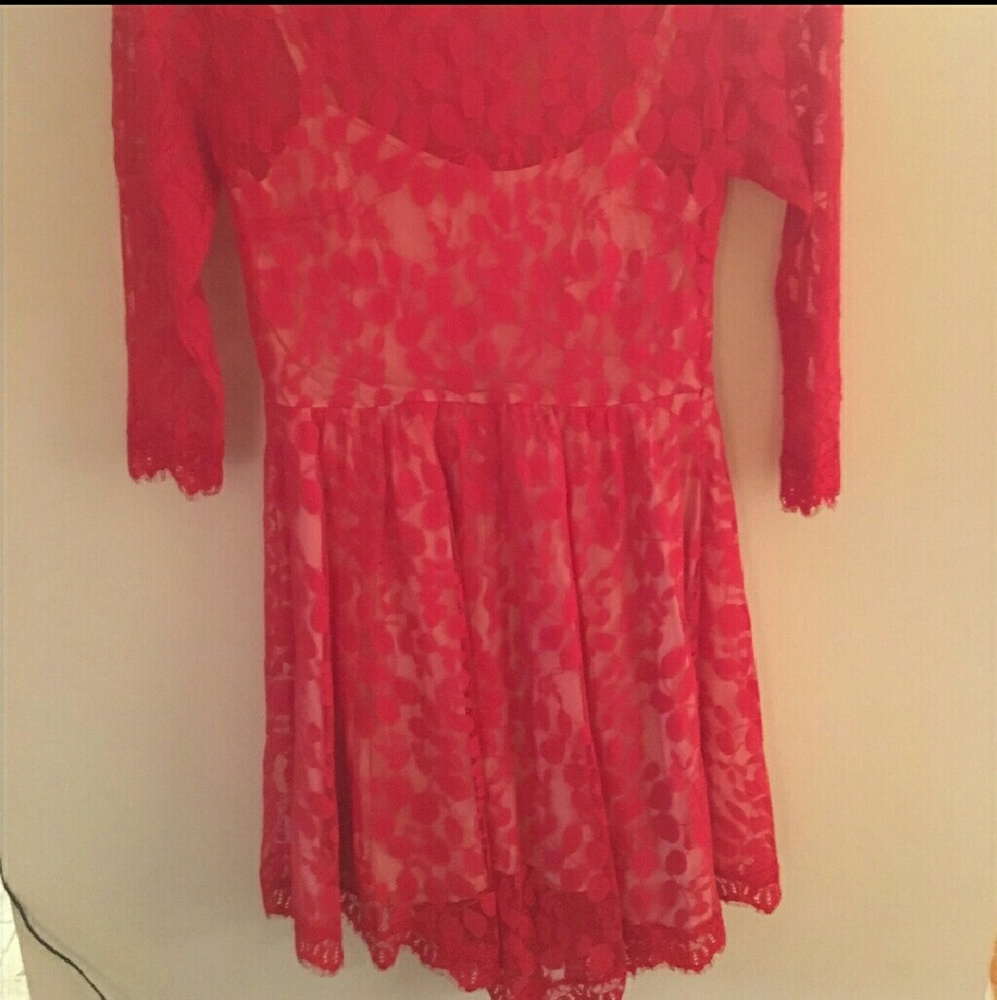 Free People Red Dress - Picture 3 of 4